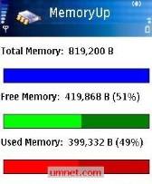 game pic for MobiStudio MemoryUp Mobile RAM Booster S60 2nd  S60 3rd